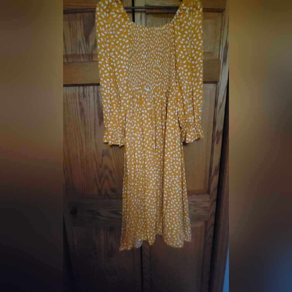 Yellow Polka Dot Dress